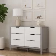 Carter's by DaVinci Colby 6 Drawer Double Dresser, Gray,White