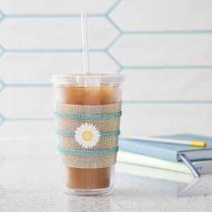 Celebrate It 12 Pack: 18oz. Plastic Tumbler with Straw