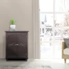 Charlton Home Ione Freestanding Bathroom Cabinet, Dark Espresso