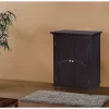 Charlton Home Ione Freestanding Bathroom Cabinet, Dark Espresso