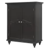 Charlton Home Ione Freestanding Bathroom Cabinet, Dark Espresso