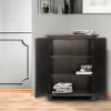 Charlton Home Ione Freestanding Bathroom Cabinet, Dark Espresso