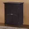 Charlton Home Ione Freestanding Bathroom Cabinet, Dark Espresso