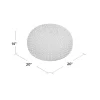 Christopher Knight GDFStudio Valentine Hand Knit Fabric Pouf (Ivory)
