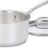 Cuisinart 719-18 2-Piece Chef's Classic 7.5-in Stainless Steel Cooking Pan with Lid(s) Included