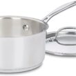 Cuisinart 719-18 2-Piece Chef's Classic 7.5-in Stainless Steel Cooking Pan with Lid(s) Included