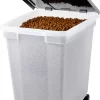 Frisco WeatherPro Airtight Pet Food Storage Container, For Dog Cat Bird and Other Pet Food Storage Bin 50 lbs / 65 qt, Black