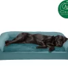 FurHaven Plush & Suede Full Support Orthopedic Sofa Dog & Cat Bed, Deep Pool, Jumbo Plus