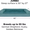 FurHaven Plush & Suede Full Support Orthopedic Sofa Dog & Cat Bed, Deep Pool, Jumbo