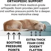 FurHaven Plush & Suede Full Support Orthopedic Sofa Dog & Cat Bed, Deep Pool, Jumbo