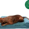 FurHaven Plush & Suede Full Support Orthopedic Sofa Dog & Cat Bed, Deep Pool, Large