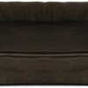 FurHaven Plush & Suede Full Support Orthopedic Sofa Dog & Cat Bed, Espresso, Jumbo