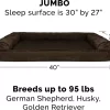 FurHaven Plush & Suede Full Support Orthopedic Sofa Dog & Cat Bed, Espresso, Jumbo