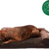 FurHaven Plush & Suede Full Support Orthopedic Sofa Dog & Cat Bed, Espresso, Large