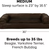 FurHaven Plush & Suede Full Support Orthopedic Sofa Dog & Cat Bed, Espresso, Medium