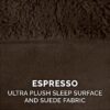 FurHaven Plush & Suede Full Support Orthopedic Sofa Dog & Cat Bed, Espresso, Medium
