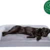FurHaven Plush & Suede Full Support Orthopedic Sofa Dog & Cat Bed, Gray, Jumbo Plus