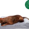 FurHaven Plush & Suede Full Support Orthopedic Sofa Dog & Cat Bed, Gray, Large