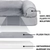 FurHaven Plush & Suede Full Support Orthopedic Sofa Dog & Cat Bed, Gray, Medium FurHaven Plush & Suede Full Support Orthopedic Sofa Dog & Cat Bed, Gray, Medium