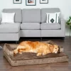 FurHaven Plush & Velvet Orthopedic Comfy Couch Dog & Cat Bed (Jumbo)