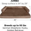 FurHaven Plush & Velvet Orthopedic Comfy Couch Dog & Cat Bed (Jumbo)