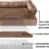 FurHaven Plush & Velvet Orthopedic Comfy Couch Dog & Cat Bed (Jumbo)