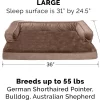 FurHaven Plush & Velvet Orthopedic Comfy Couch Dog & Cat Bed (Large)