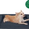 FurHaven Quilted Orthopedic Sofa Cat & Dog Bed w/ Removable Cover, Iron Gray, Medium