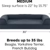 FurHaven Quilted Orthopedic Sofa Cat & Dog Bed w/ Removable Cover, Iron Gray, Medium