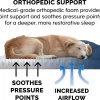 FurHaven Quilted Orthopedic Sofa Cat & Dog Bed w/ Removable Cover, Navy, Medium