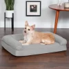 FurHaven Quilted Orthopedic Sofa Cat & Dog Bed w/ Removable Cover, Silver Gray, Medium