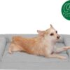 FurHaven Quilted Orthopedic Sofa Cat & Dog Bed w/ Removable Cover, Silver Gray, Medium