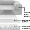 FurHaven Quilted Orthopedic Sofa Cat & Dog Bed w/ Removable Cover, Silver Gray, Medium
