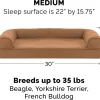 FurHaven Quilted Orthopedic Sofa Cat & Dog Bed w/ Removable Cover, Warm Brown, Medium