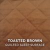 FurHaven Quilted Orthopedic Sofa Cat & Dog Bed w/ Removable Cover, Warm Brown, Medium