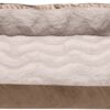 FurHaven Velvet Waves Perfect Comfort Orthopedic Sofa Cat & Dog Bed, Brownstone, Medium