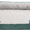 FurHaven Velvet Waves Perfect Comfort Orthopedic Sofa Cat & Dog Bed, Celadon Green, Jumbo