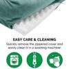 FurHaven Velvet Waves Perfect Comfort Orthopedic Sofa Cat & Dog Bed, Celadon Green, Jumbo