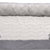 FurHaven Velvet Waves Perfect Comfort Orthopedic Sofa Cat & Dog Bed, Granite Gray, Jumbo