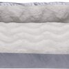FurHaven Velvet Waves Perfect Comfort Orthopedic Sofa Cat & Dog Bed, Granite Gray, Medium