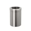 Gatco 1911 Modern Round Waste Basket, Satin Nickel