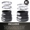 Granitestone Original Stack Master 10 Piece Cookware Set, Triple Layer Nonstick Granite Stone, Large, Black