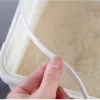 HANAMYA Pet Food Storage Container with Measuring Cup 27lbs, White & Gray