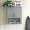 Highland Dunes Rysing Wall Mounted Bathroom Cabinet, Gray