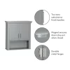 Highland Dunes Rysing Wall Mounted Bathroom Cabinet, Gray
