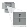 Highland Dunes Rysing Wall Mounted Bathroom Cabinet, Gray