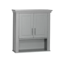 Highland Dunes Rysing Wall Mounted Bathroom Cabinet, Gray
