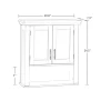 Highland Dunes Rysing Wall Mounted Bathroom Cabinet, Gray