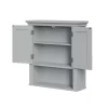 Highland Dunes Rysing Wall Mounted Bathroom Cabinet, Gray