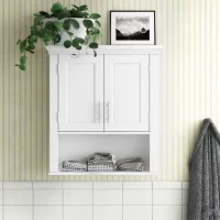 Highland Dunes Rysing Wall Mounted Bathroom Cabinet, White